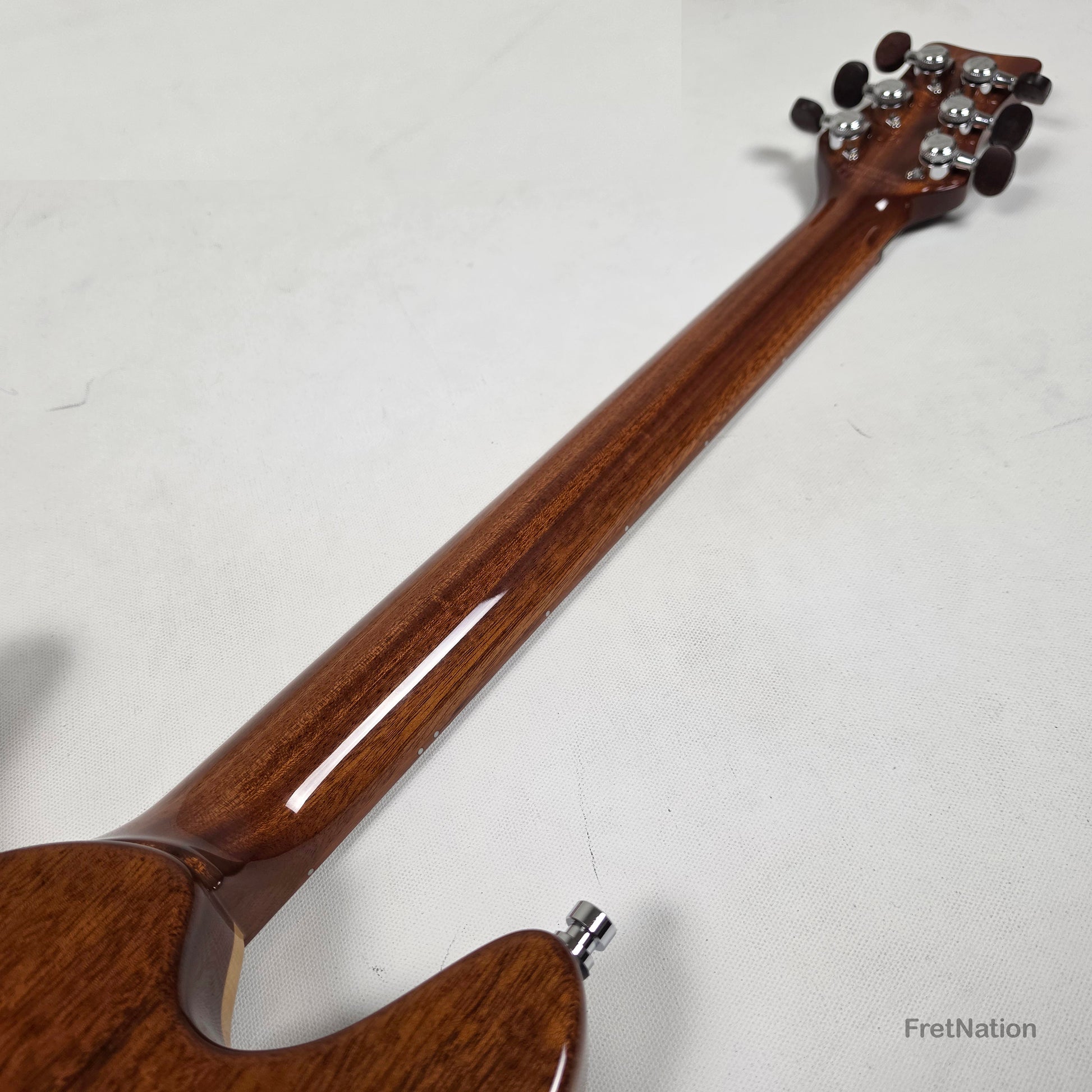 Fret Nation Framus MasterBuilt Diablo Supreme Bleached Antique Tobacco Burst High Polish - 8.56lbs J 162607-17 - Showroom Demo