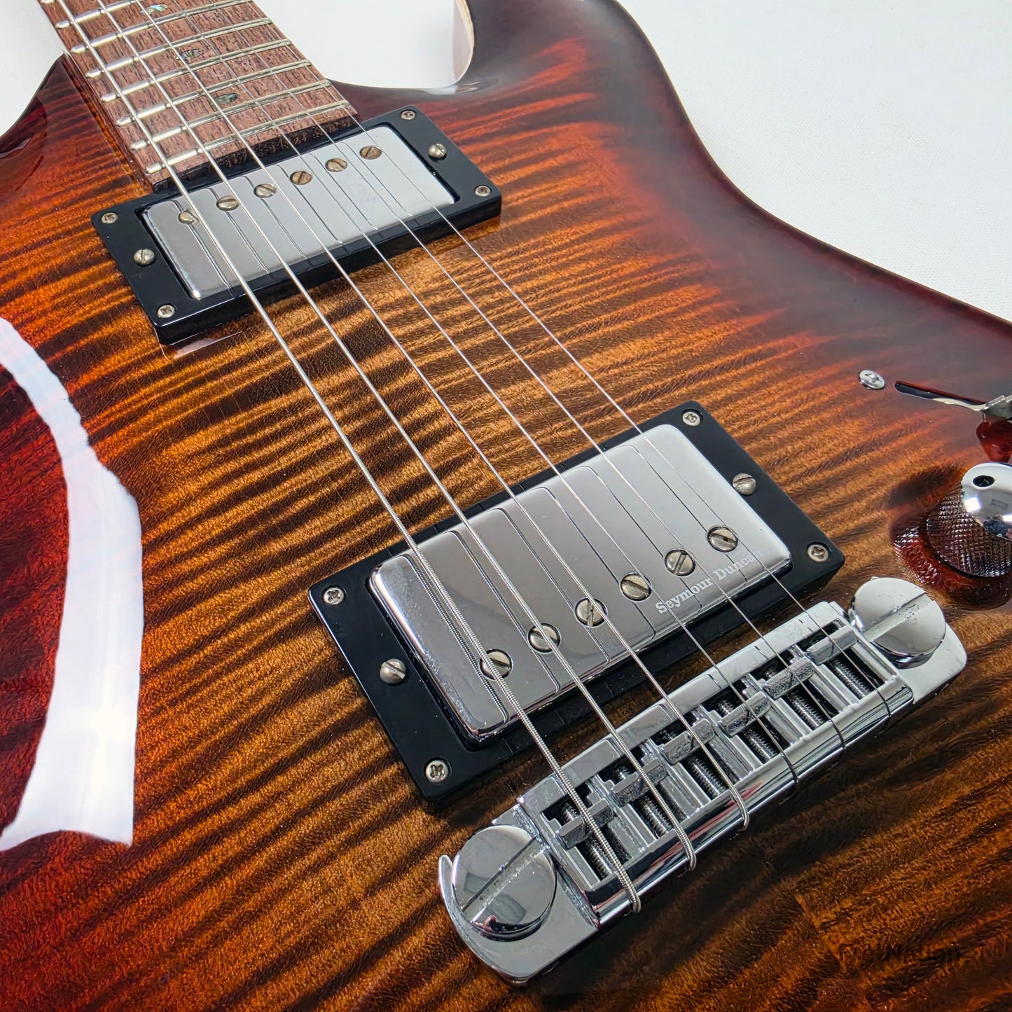 Fret Nation Framus MasterBuilt Diablo Supreme Bleached Antique Tobacco Burst High Polish - 8.56lbs J 162607-17 - Showroom Demo