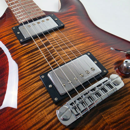 Fret Nation Framus MasterBuilt Diablo Supreme Bleached Antique Tobacco Burst High Polish - 8.56lbs J 162607-17 - Showroom Demo