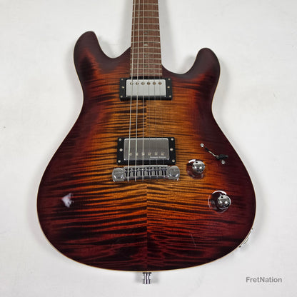 Fret Nation Framus MasterBuilt Diablo Supreme Bleached Antique Tobacco Burst High Polish - 8.56lbs J 162607-17 - Showroom Demo