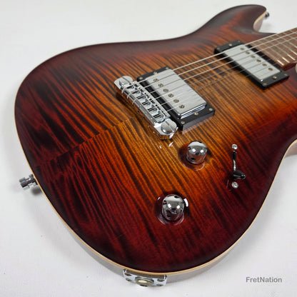 Fret Nation Framus MasterBuilt Diablo Supreme Bleached Antique Tobacco Burst High Polish - 8.56lbs J 162607-17 - Showroom Demo