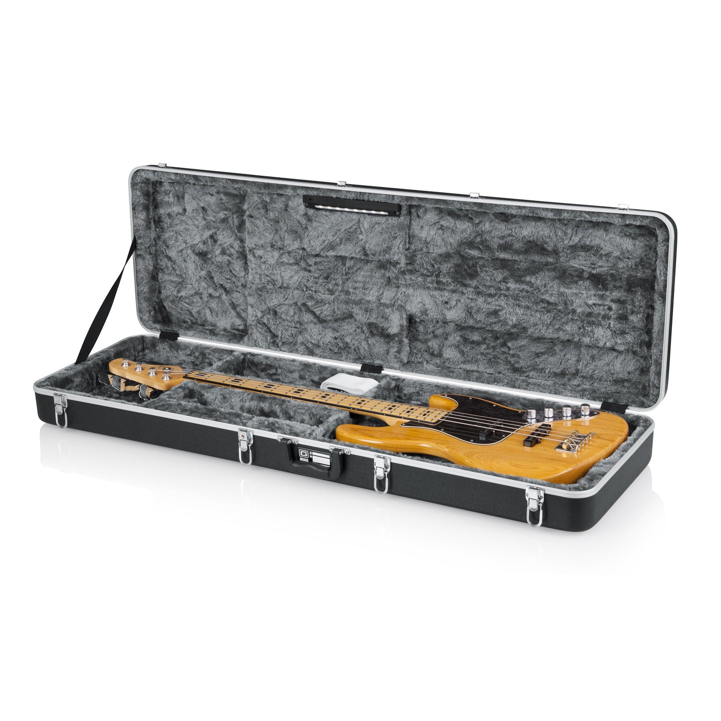 Gator Cases Gator Classic Deluxe Molded Case w/ LED Light for Electric Bass - GC-BASS-LED