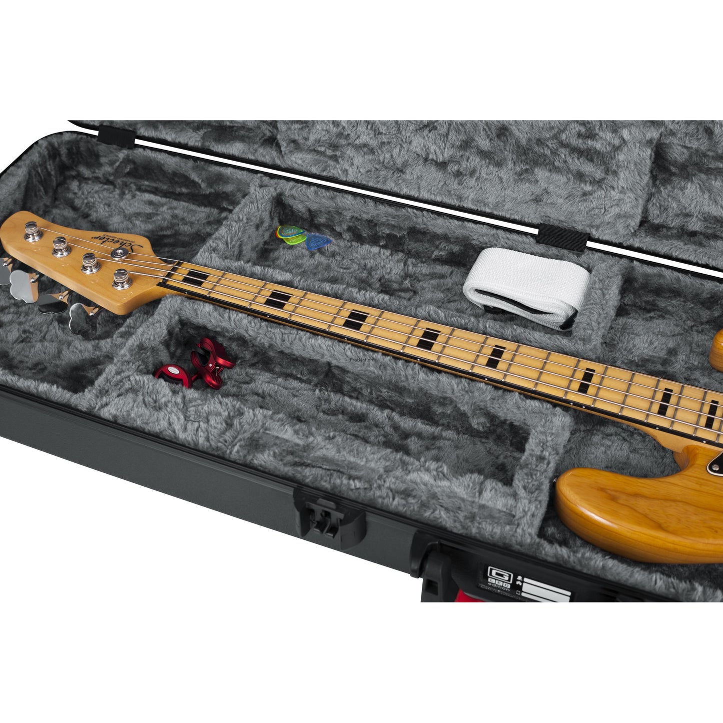 Gator Cases Gator TSA Series ATA Molded Flight Case w/ LED Light for Electric Bass Guitar - GTSA-GTRBASS-LED