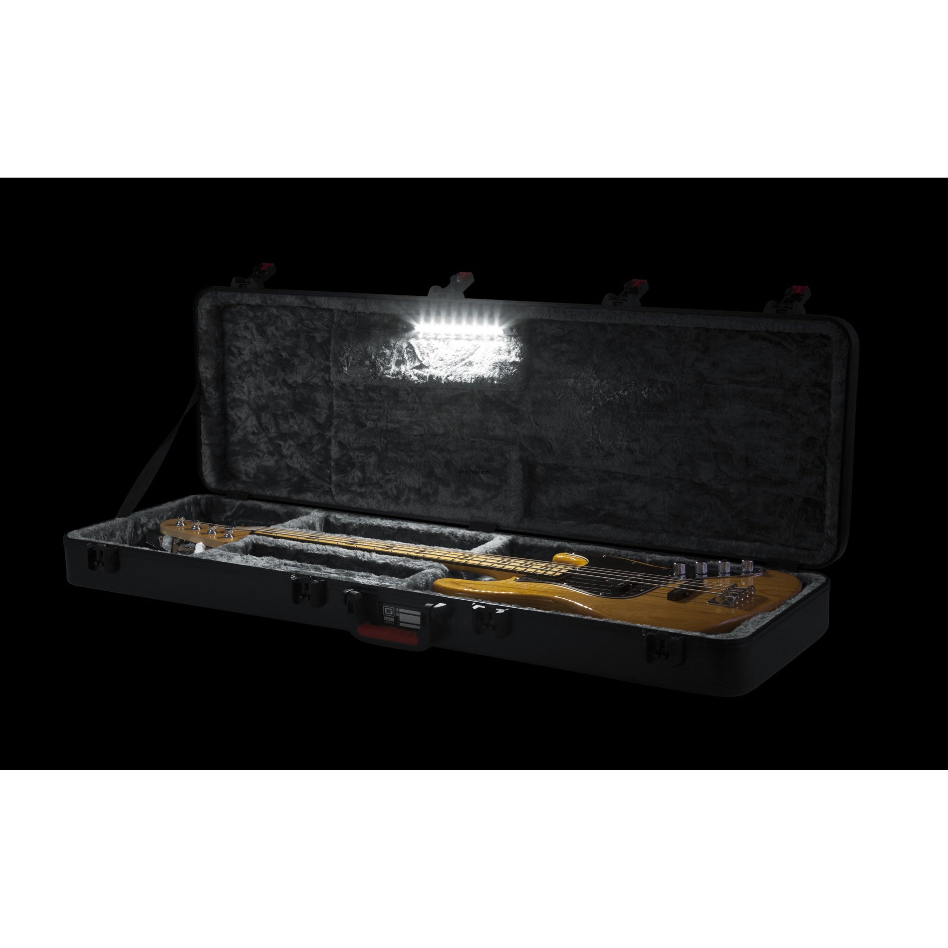 Gator Cases Gator TSA Series ATA Molded Flight Case w/ LED Light for Electric Bass Guitar - GTSA-GTRBASS-LED