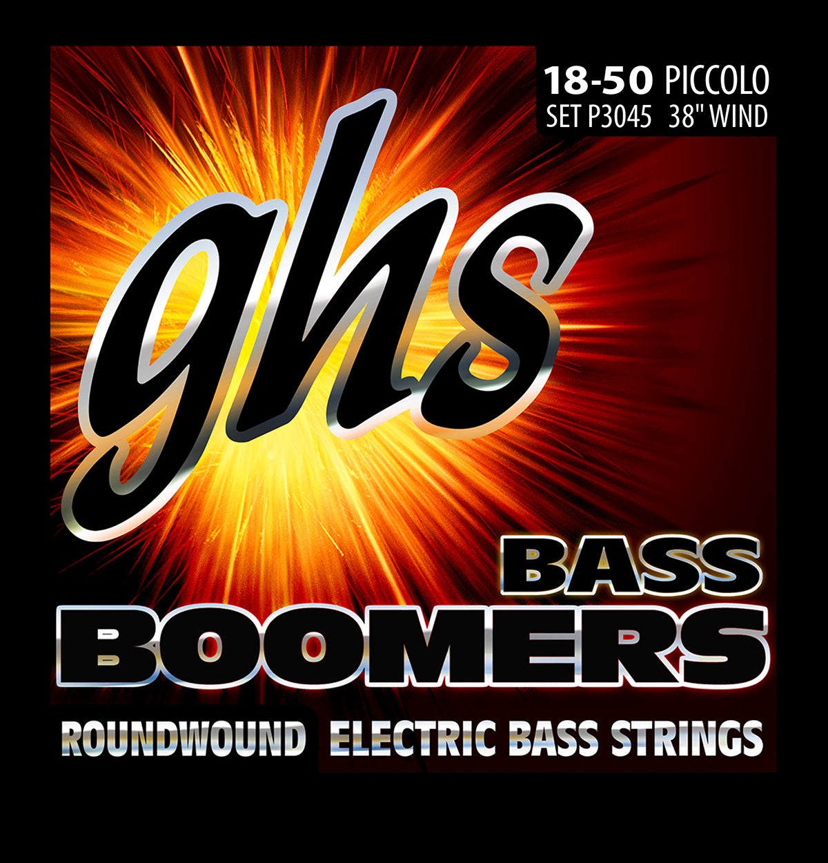 GHS Strings GHS Bass Boomers Nickel Wound Bass String Set Piccolo - 4-String 18-50 P3045