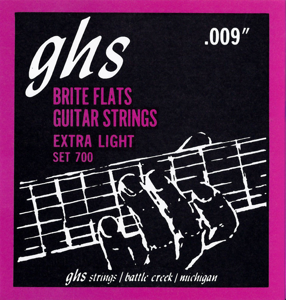 GHS Strings GHS Brite Flats Electric Guitar String Set - 09-42 Extra Light 700