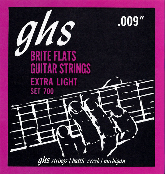 GHS Strings GHS Brite Flats Electric Guitar String Set - 09-42 Extra Light 700