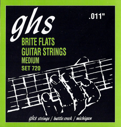 GHS Strings GHS Brite Flats Electric Guitar String Set - 11-50 Medium 720