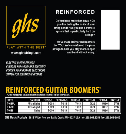 GHS Strings GHS Reinforced Boomers Electric Guitar String Set - 10-46 Light T-GBL