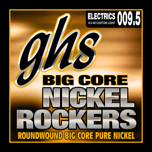 GHS Strings GHS Big Core Nickel Rockers Electric Guitar String Set - 09.5-48 Custom Light BCCL