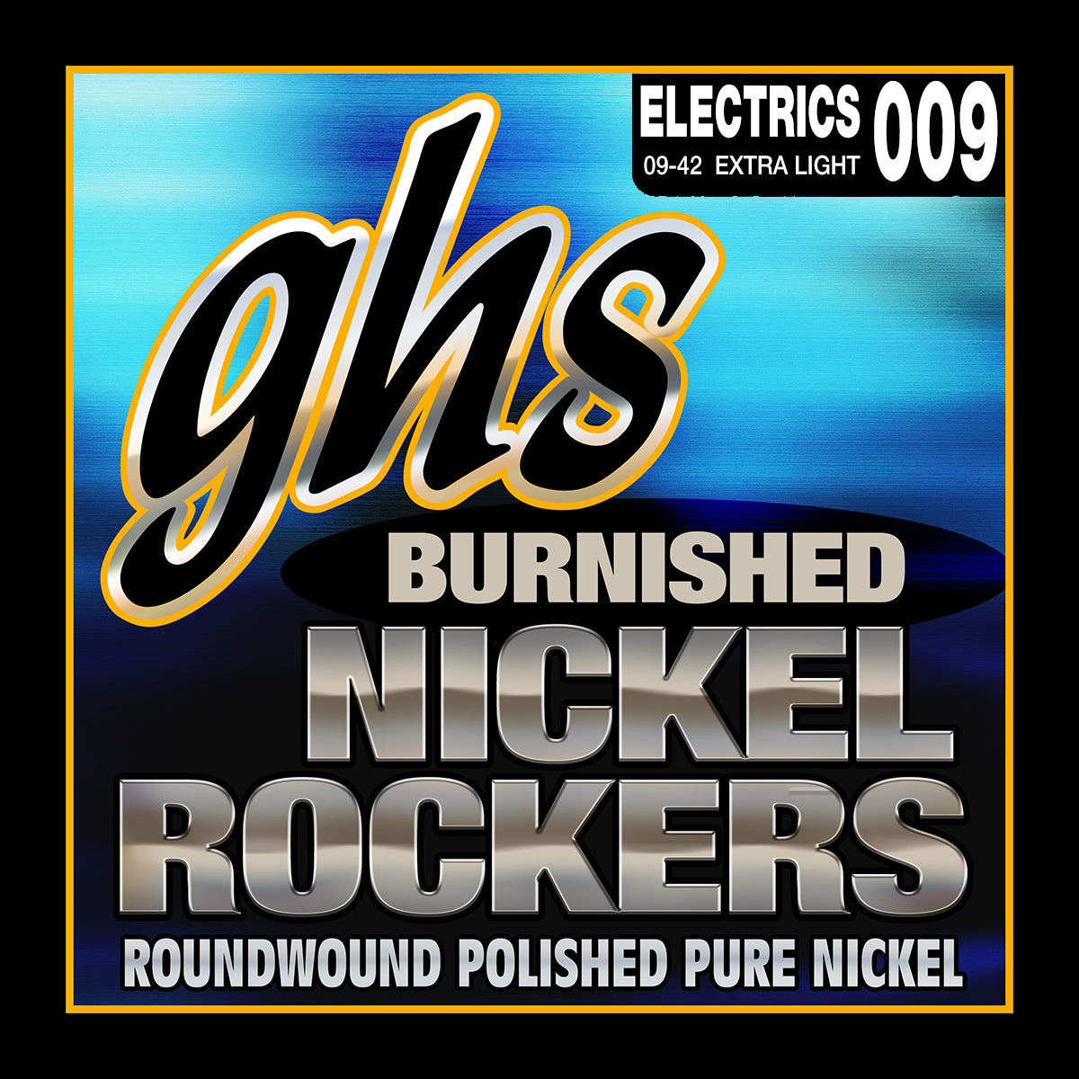 GHS Strings GHS Burnished Nickel Rockers Electric Guitar String Set - 09-42 Extra Light BNR-XL