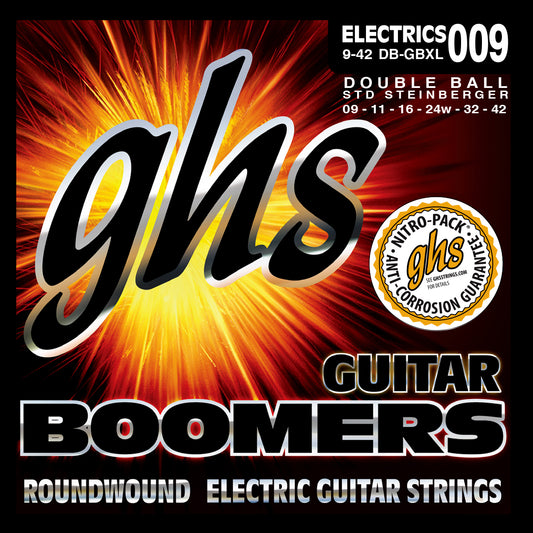GHS Strings GHS Double Ball End Boomers Electric Guitar String Set - 09-42 Extra Light DB-GBXL