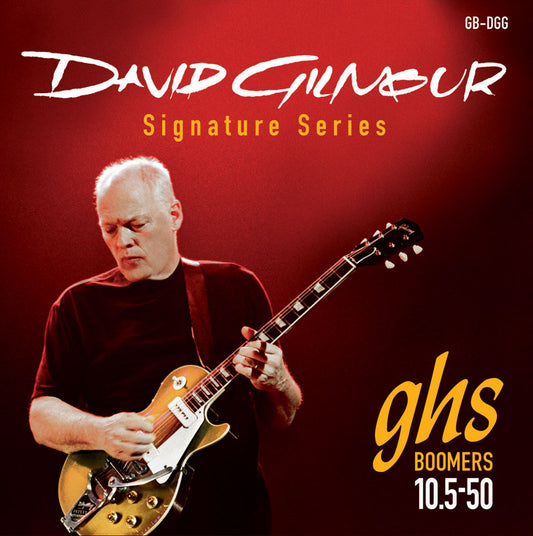GHS Strings GHS Boomers David Gilmour Signature Electric Guitar String Set - 10.5-50 Red GB-DGG
