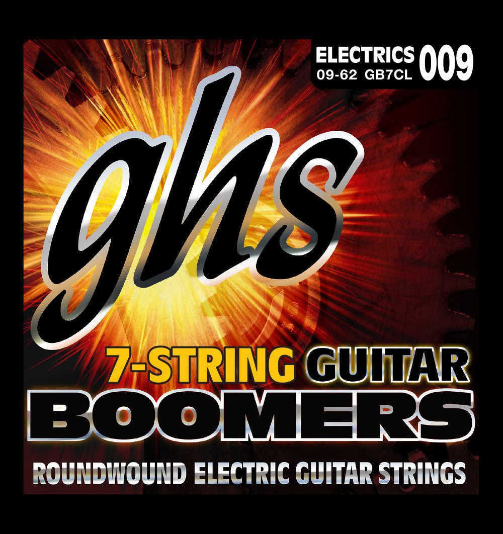 GHS Strings GHS Boomers 7-String Electric Guitar String Set - 09-62 Custom Light GB7CL