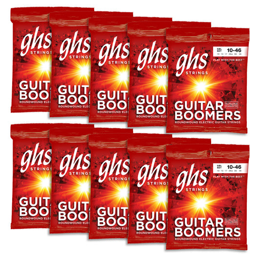 GHS Strings GHS Boomers Electric Guitar String Set 10 Pack - 10-46 Light GBL-10