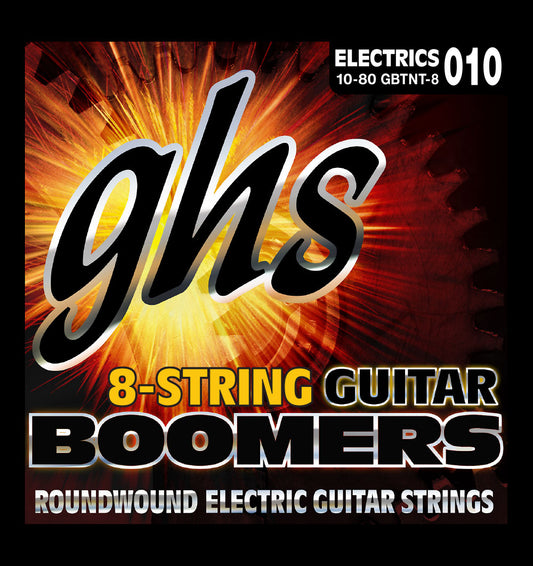 GHS Strings GHS Boomers 8-String Electric Guitar String Set - 10-80 Thin/Thick GBTNT-8