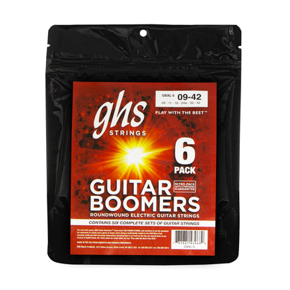 GHS Strings GHS Boomers Electric Guitar String Multi-Packs Set - 09-42 Extra Light GBXL-5