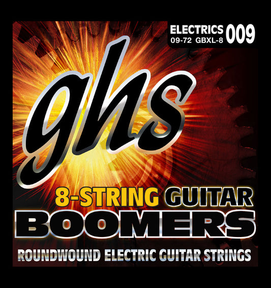 GHS Strings GHS Boomers 8-String Electric Guitar String Set - 09-72 Extra Light GBXL-8