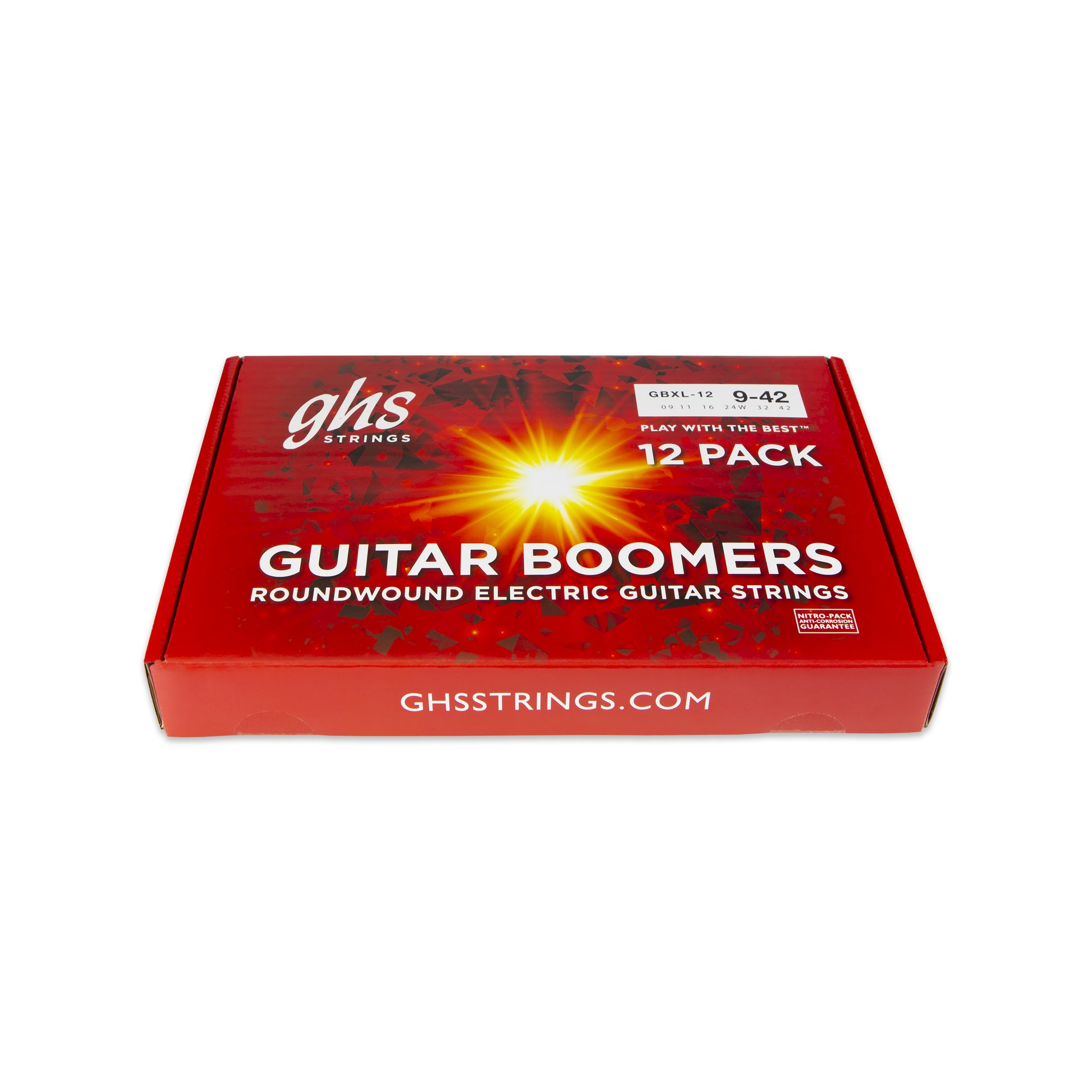 GHS Strings GHS Boomers Electric Guitar String Set 12 Pack Box - 09-42 Extra Light GBXL-12
