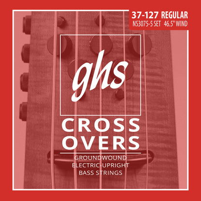 GHS Strings GHS Crossovers Alloy Ground Wound Crossovers Electric Upright Bass Strings - 5-String 47-127 NS3075-5