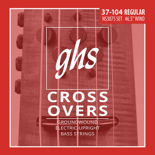 GHS Strings GHS Crossovers Alloy Ground Wound Crossovers Electric Upright Bass Strings - 4-String 47-104 NS3075