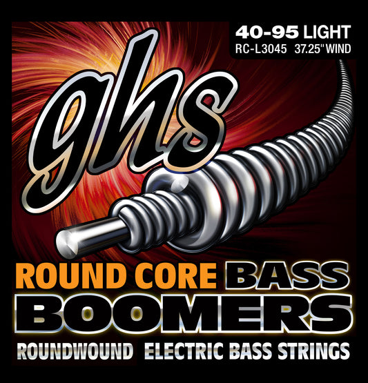 GHS Strings GHS Round Core Bass Boomers Nickel Wound Bass String Set Long Scale - 4-String 40-095 RC-L3045
