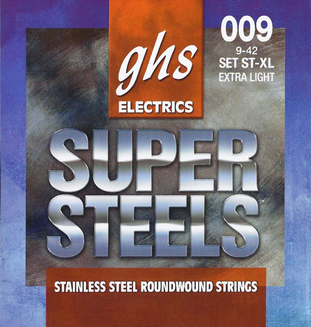GHS Strings GHS Super Steels Electric Guitar String Set - 09-42 Extra Light ST-XL