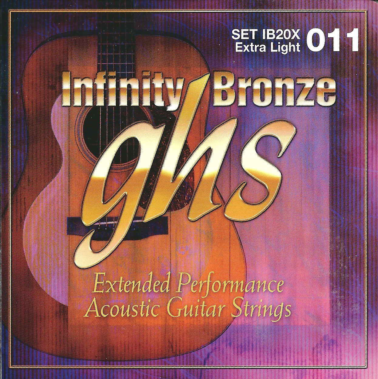 GHS Strings GHS Infinity Bronze Acoustic Guitar String Set - 11-50 Extra Light IB20X
