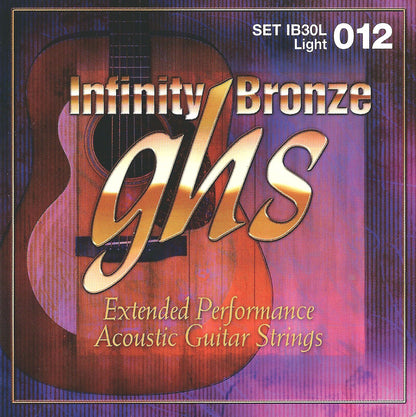 GHS Strings GHS Infinity Bronze Acoustic Guitar String Set - 12-54 Light IB30L