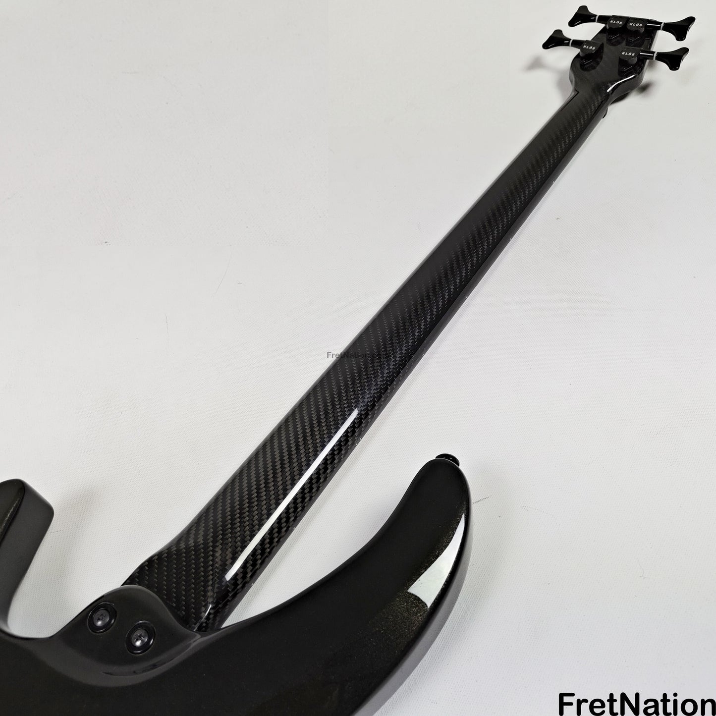 KLOS Guitars KLOS Apollo IV Standard 4-String Bass Charcoal w/ Carbon Fiber Neck 8.04lbs