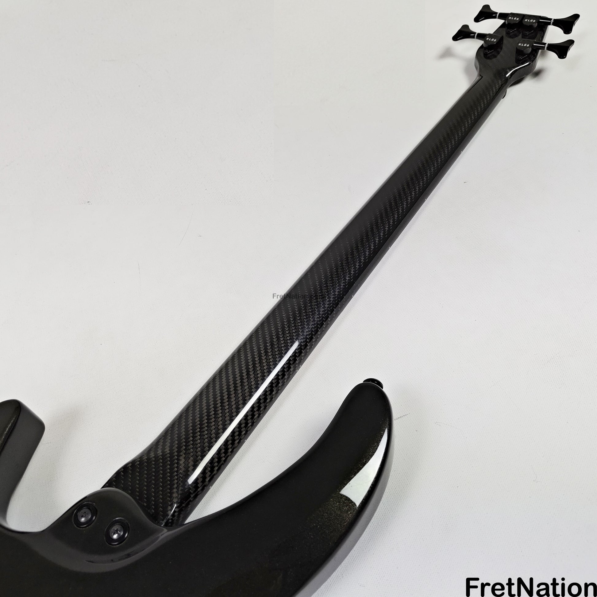 KLOS Guitars KLOS Apollo IV Standard 4-String Bass Charcoal w/ Carbon Fiber Neck 8.04lbs
