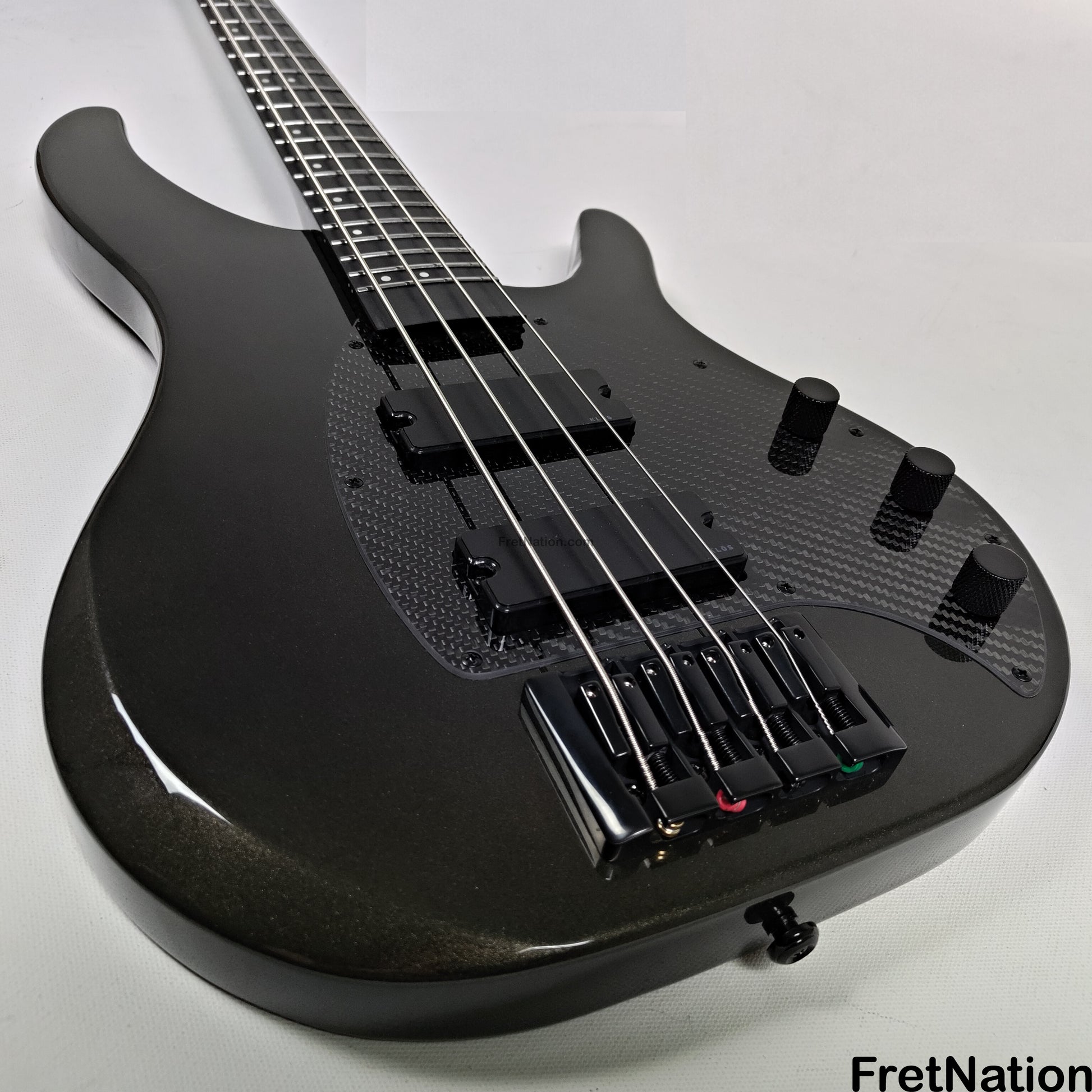 KLOS Guitars KLOS Apollo IV Standard 4-String Bass Charcoal w/ Carbon Fiber Neck 8.04lbs
