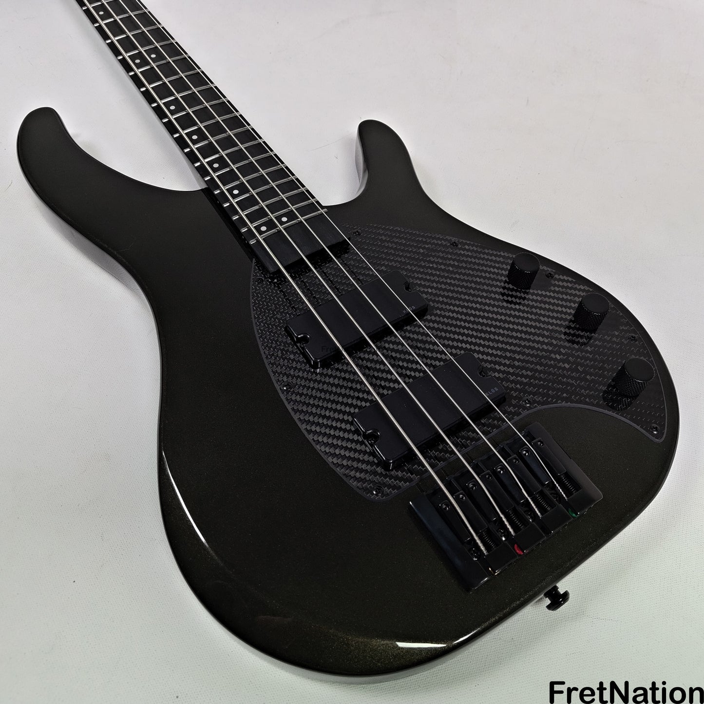 KLOS Guitars KLOS Apollo IV Standard 4-String Bass Charcoal w/ Carbon Fiber Neck 8.04lbs