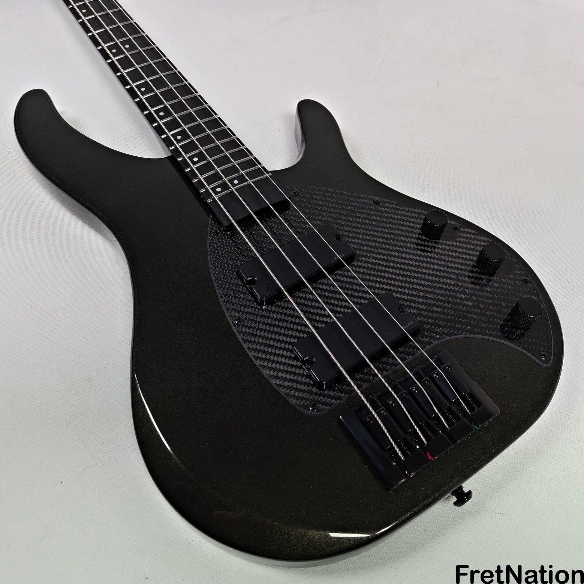 KLOS Guitars KLOS Apollo IV Standard 4-String Bass Charcoal w/ Carbon Fiber Neck 8.04lbs