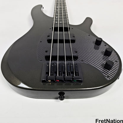 KLOS Guitars KLOS Apollo IV Standard 4-String Bass Charcoal w/ Carbon Fiber Neck 8.04lbs