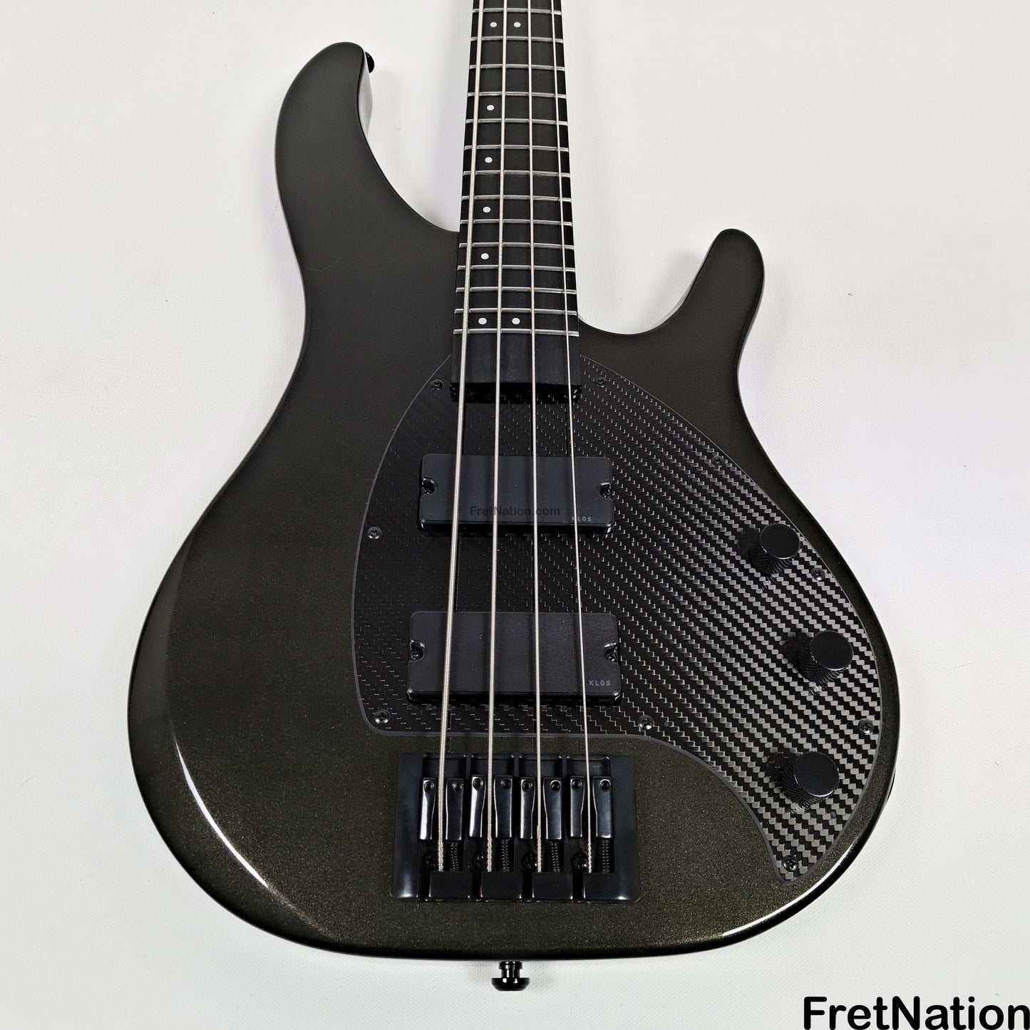 KLOS Guitars KLOS Apollo IV Standard 4-String Bass Charcoal w/ Carbon Fiber Neck 8.04lbs