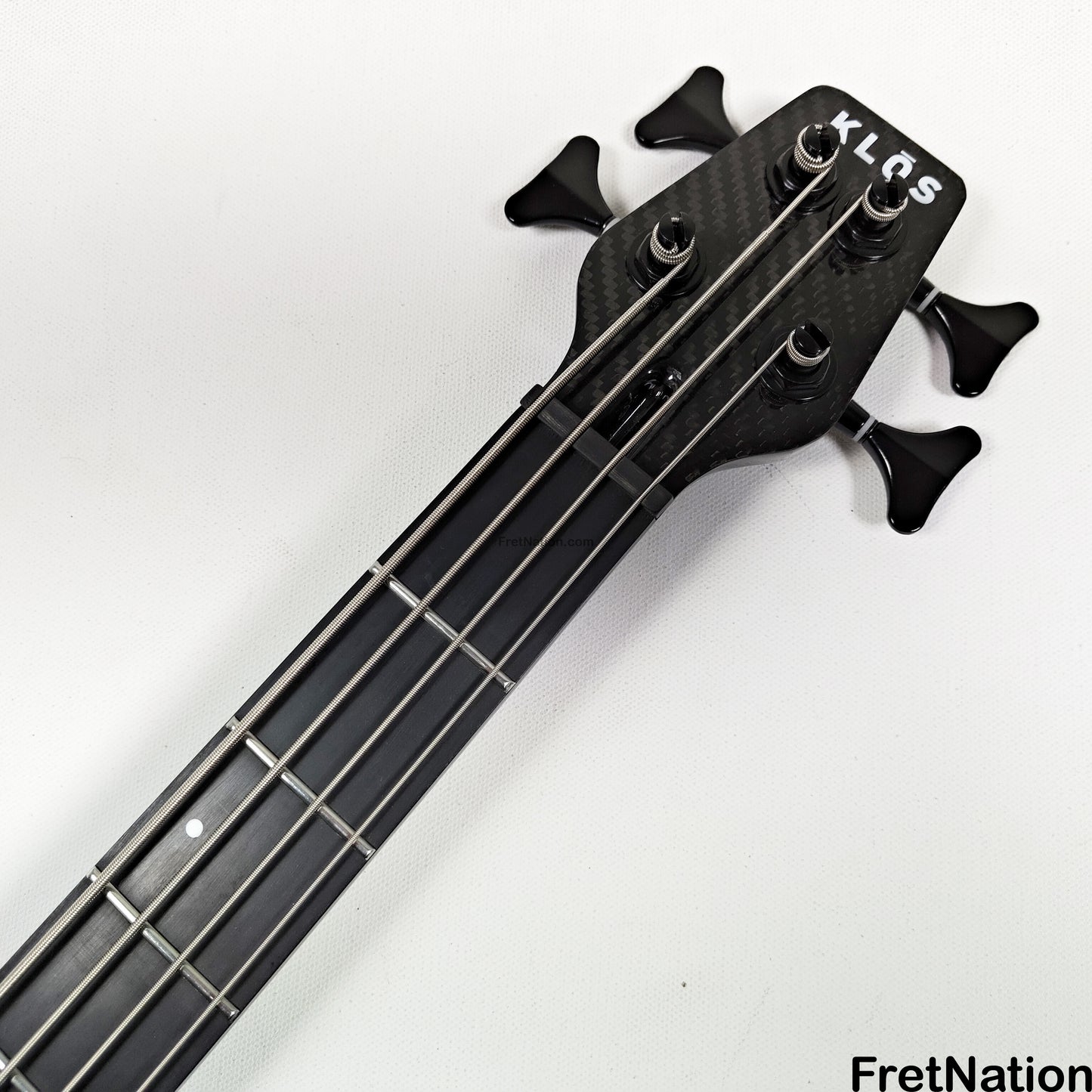 KLOS Guitars KLOS Apollo IV Standard 4-String Bass Charcoal w/ Carbon Fiber Neck 8.04lbs