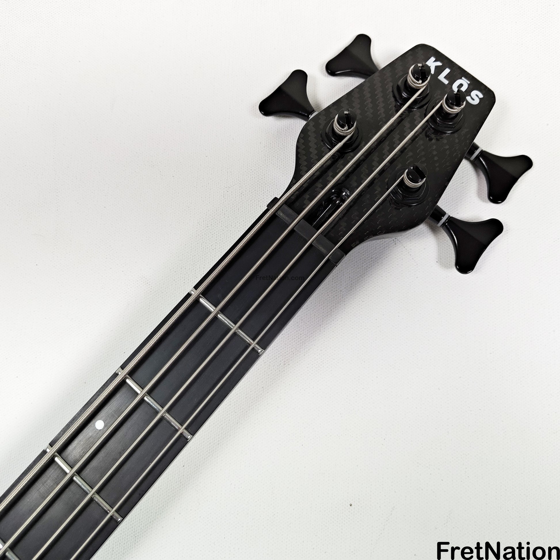 KLOS Guitars KLOS Apollo IV Standard 4-String Bass Charcoal w/ Carbon Fiber Neck 8.04lbs
