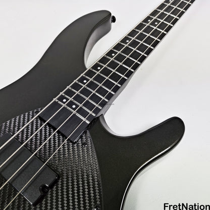 KLOS Guitars KLOS Apollo IV Standard 4-String Bass Charcoal w/ Carbon Fiber Neck 8.04lbs