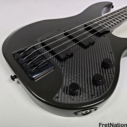 KLOS Guitars KLOS Apollo IV Standard 4-String Bass Charcoal w/ Carbon Fiber Neck 8.04lbs