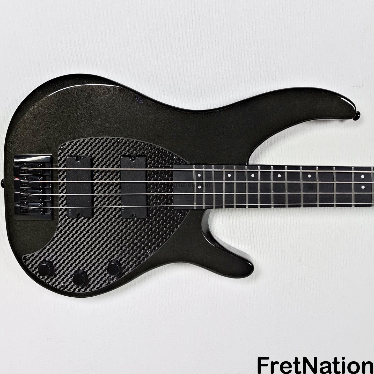 KLOS Guitars KLOS Apollo IV Standard 4-String Bass Charcoal w/ Carbon Fiber Neck 8.04lbs