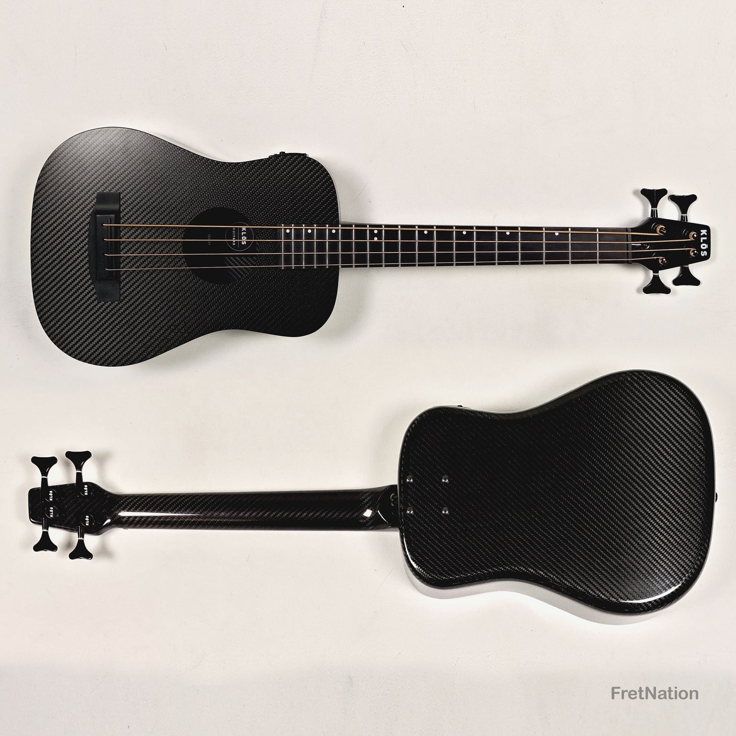 Fret Nation KLOS Full Carbon Acoustic Travel Bass - 3.16lbs #163121 - NAMM Demo