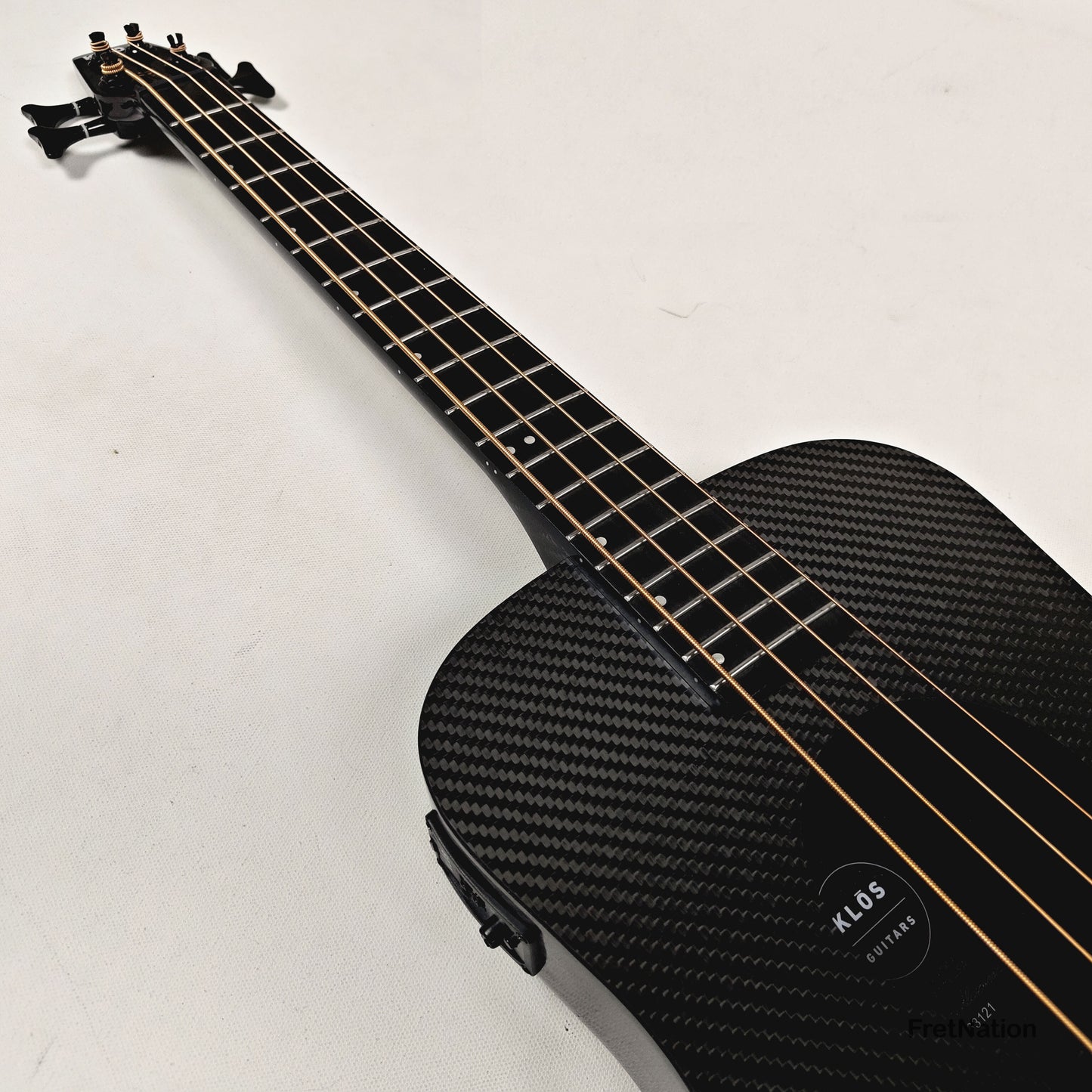 Fret Nation KLOS Full Carbon Acoustic Travel Bass - 3.16lbs #163121 - NAMM Demo