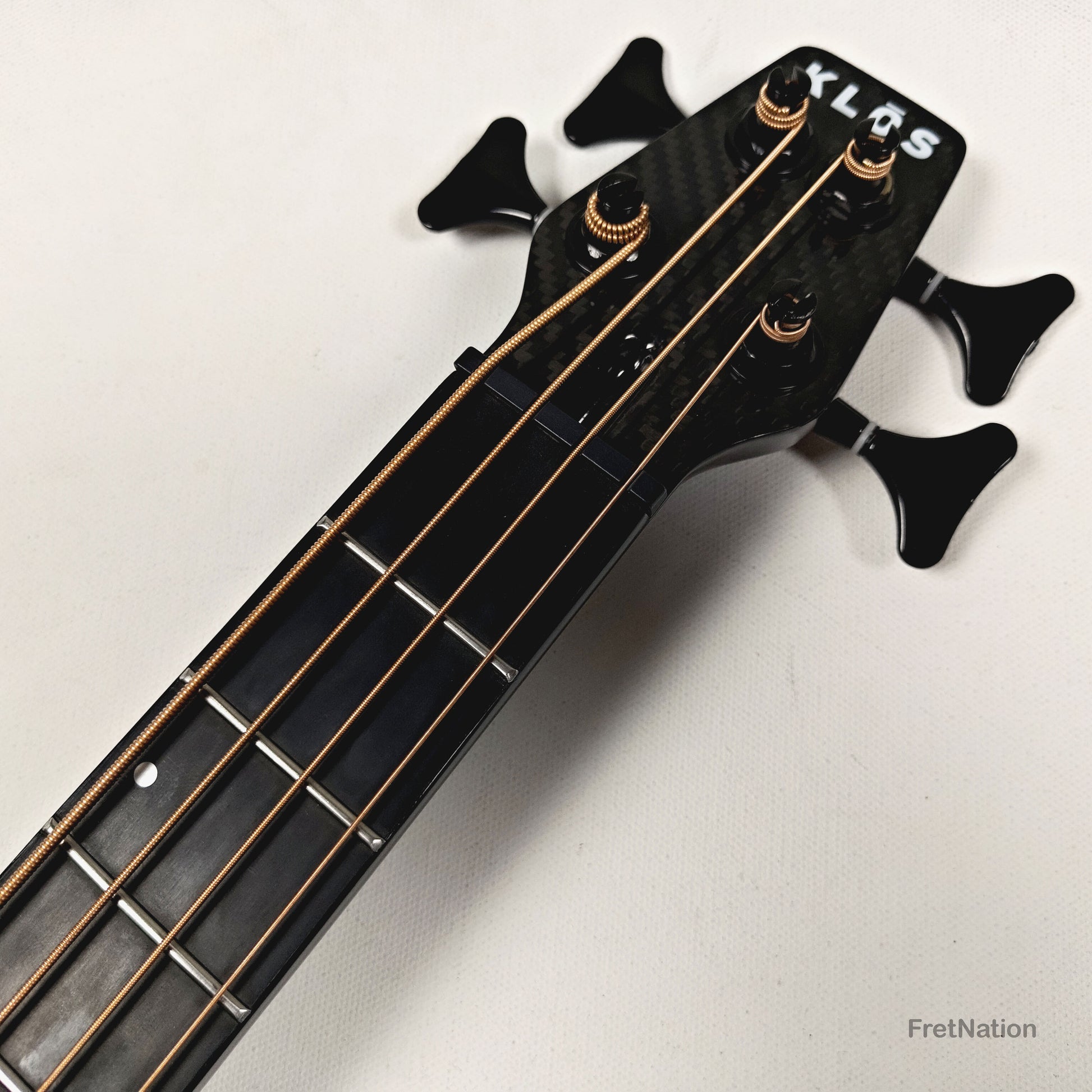 Fret Nation KLOS Full Carbon Acoustic Travel Bass - 3.16lbs #163121 - NAMM Demo