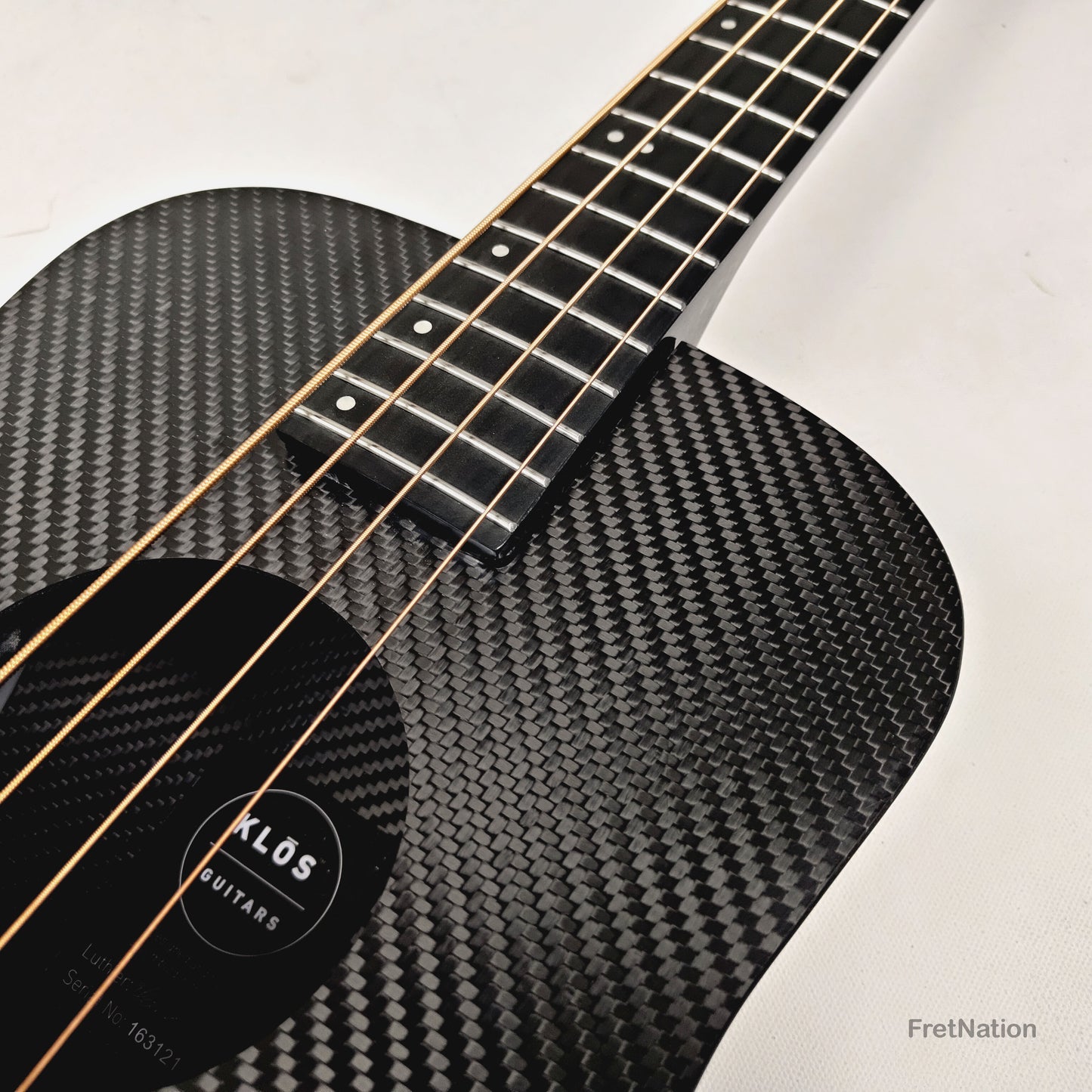 Fret Nation KLOS Full Carbon Acoustic Travel Bass - 3.16lbs #163121 - NAMM Demo