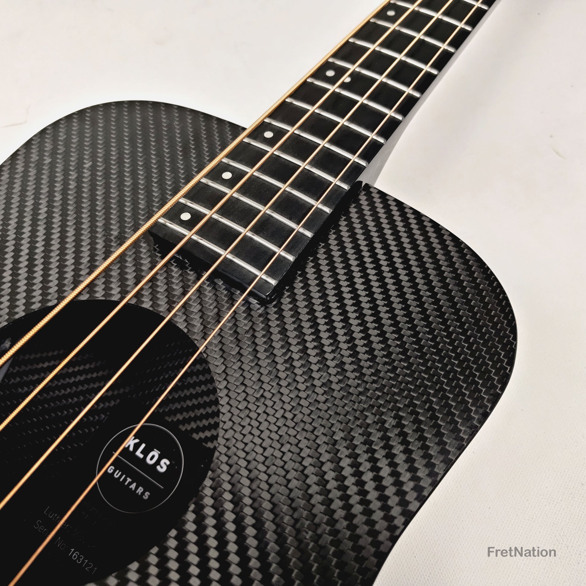 Fret Nation KLOS Full Carbon Acoustic Travel Bass - 3.16lbs #163121 - NAMM Demo