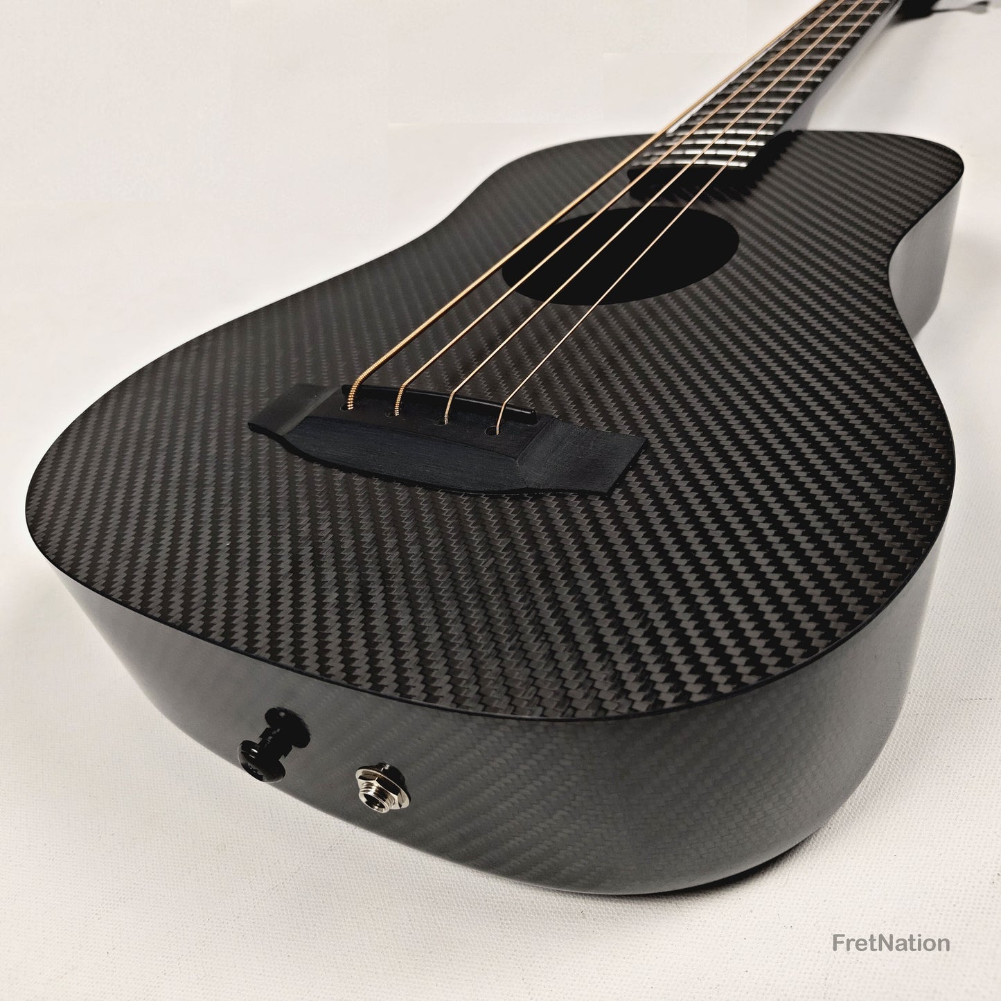 Fret Nation KLOS Full Carbon Acoustic Travel Bass - 3.16lbs #163121 - NAMM Demo
