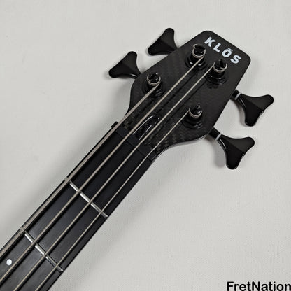 KLOS Guitars KLOS Apollo IV Standard 4-String Bass White w/ Carbon Fiber Neck 7.62lbs