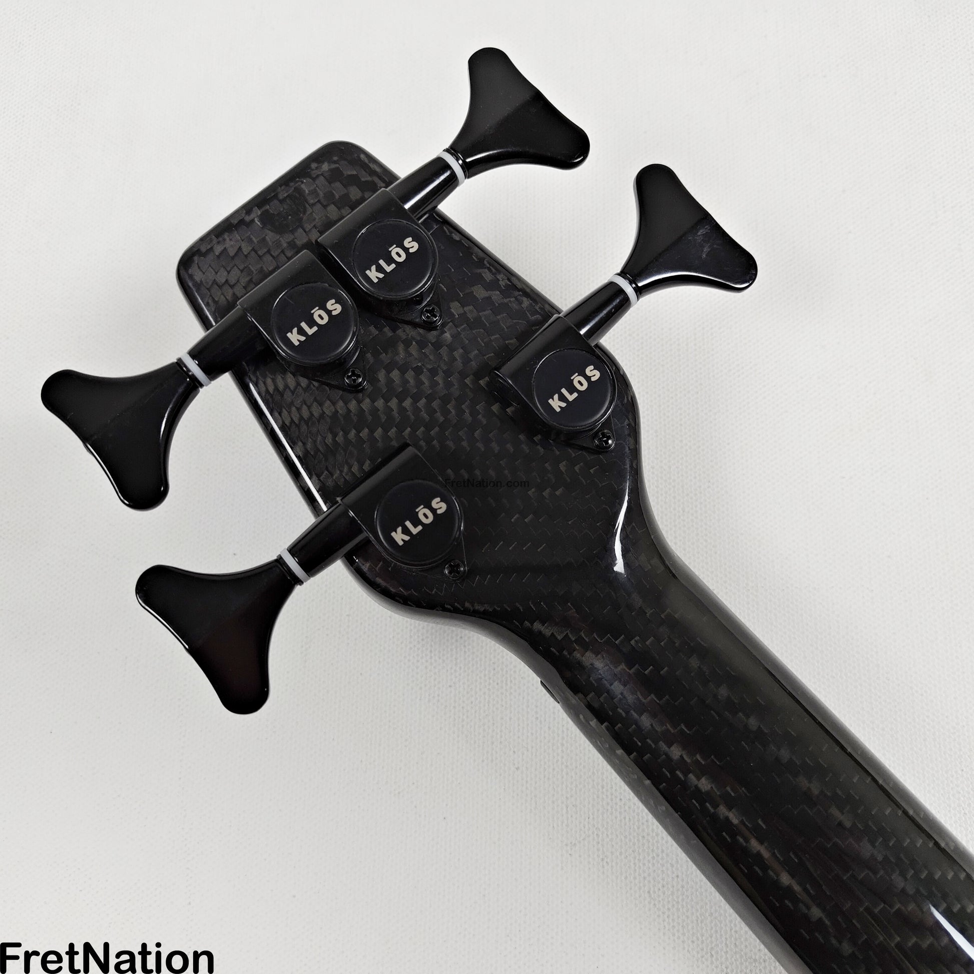 KLOS Guitars KLOS Apollo IV Standard 4-String Bass White w/ Carbon Fiber Neck 7.62lbs