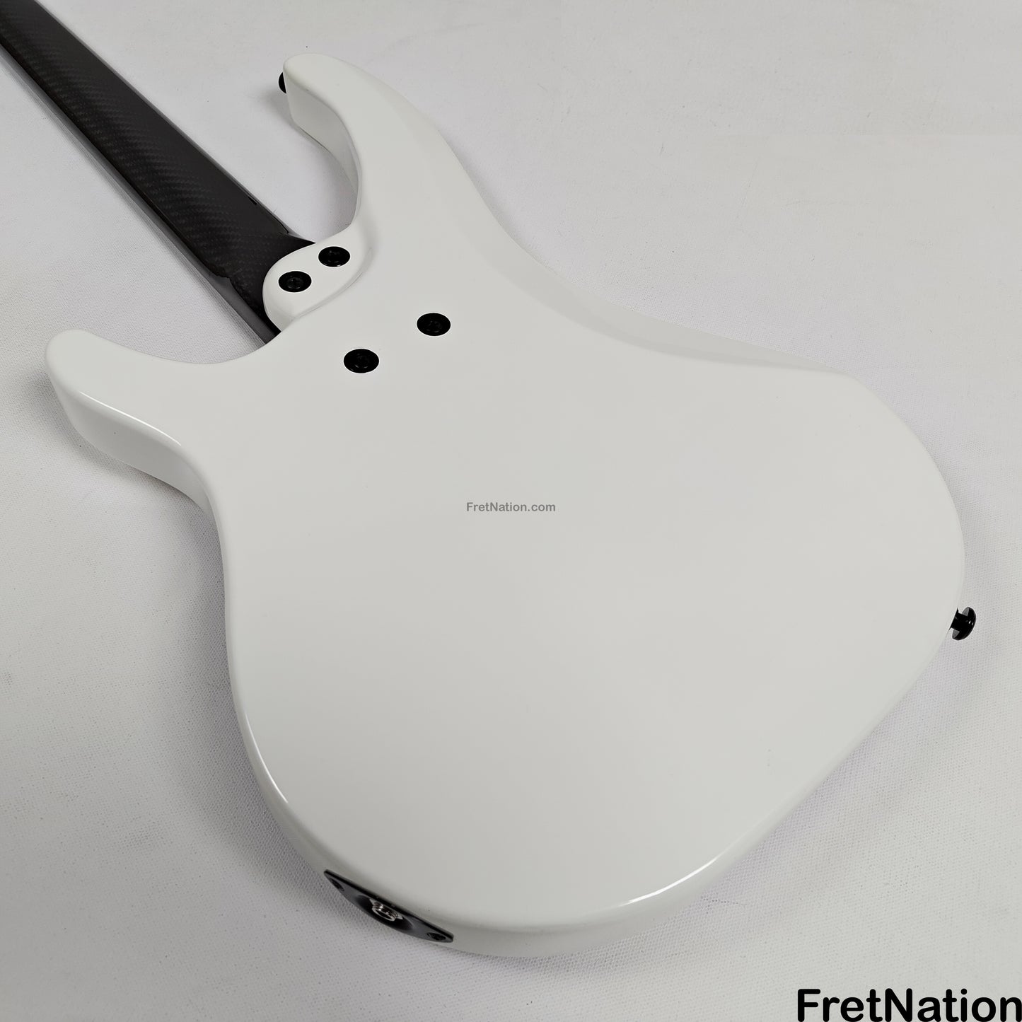 KLOS Guitars KLOS Apollo IV Standard 4-String Bass White w/ Carbon Fiber Neck 7.62lbs